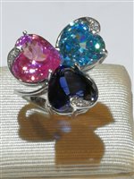 Anillo New Planet Mujer in Oro blanco PLAA06BITR1-15